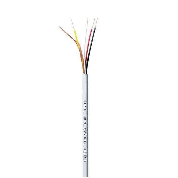 Cabo Manga 26AWG para CFTV por Metro Condutti Cabo Manga com 4 Vias 26AWG Indicado para CFTV Condutti por Metro