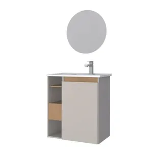 Kit Gabinete para Banheiro Lotus Jequitiba/Nude 62cm Cozimax Kit Gabinete para Banheiro Lotus Jequitiba/Nude 62cm