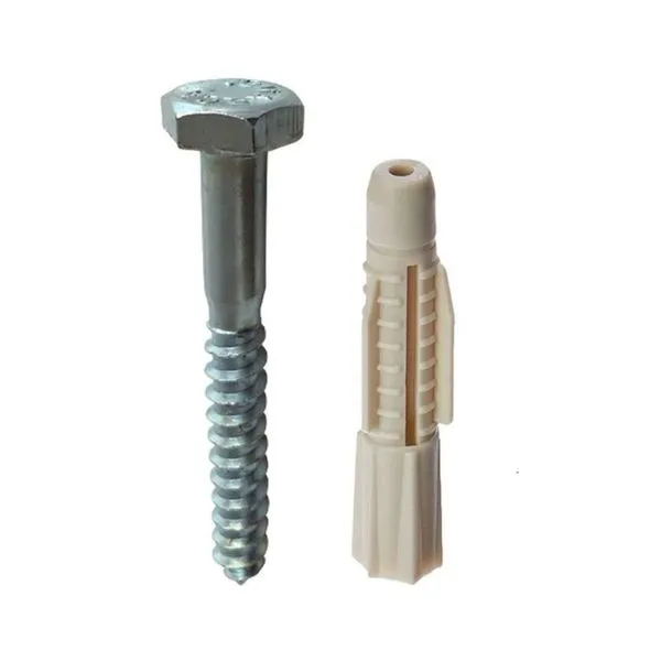 Parafuso Cabeça Sextavada 1/4"x70mm com Bucha 10mm 2 Peças Fixdura Parafuso Cabeça Sextavada 1/4"x70mm com Bucha 10mm 2 Peças