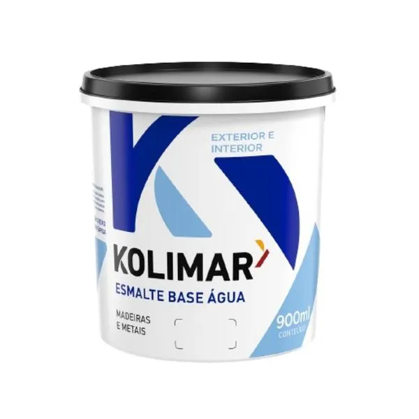 Esmalte Premium Base Água Acetinado 0,9L Kolimar Esmalte Premium Base Água Acetinado Branco 0,9L Kolimar