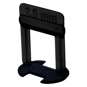 Espaçador para Nivelamento Clip Slim Eco Preto Promax Espaçador para Nivelamento Clip Slim Eco Preto 2mm c/ 500 Peças Promax