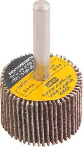 Roda de Lixa Grão 80 com Haste Vonder Roda de Lixa 30x20mm Grão 80 com Haste Vonder