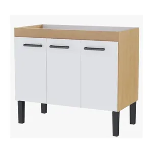 Gabinete para Cozinha Max 100X80X51cm MDP/MDF Branco/Jequitiba Cozimax Gabinete para Cozinha Max 100X80X51cm MDP/MDF Branco/Jequitiba