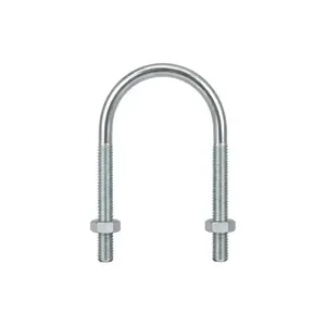 Abraçadeira Grampo U Vergalhão 5 Peças Supera Abraçadeira Grampo U Vergalhão 1.1/2" x 5/16" 5 Peças