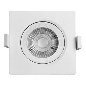 Spot LED de Embutir Eco Quadrado Branco 7W Bivolt Black&Decker Spot de Led de Embutir Quadrado Branco 7W 500 Lúmens Luz Branca