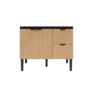 Gabinete para Cozinha Max 100x80x51cm MDP/MDF Cozimax Gabinete para Cozinha Max 100X80X51cm MDP/MDF Preto/Jequitiba