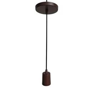 Pendente Single em Termoplástico para 1 Lâmpada E27 Art Line Pendente Single em Termoplástico Tabaco para 1 Lâmpada E27