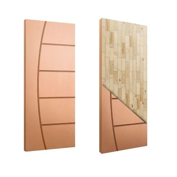 Folha de Porta Frisada Sólida HDF Pinus Curupixá FR09 JB Paes Folha de Porta Frisada Sólida HDF Pinus Curupixá FR09 210x82cm