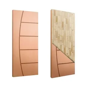 Folha de Porta Frisada Sólida HDF Pinus Curupixá FR09 JB Paes Folha de Porta Frisada Sólida HDF Pinus Curupixá FR09 210x82cm