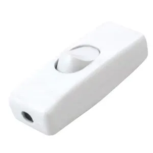 Interruptor Pera para Abajur 2A A.Santos Interruptor Pera para Abajur 2A 250V Branco