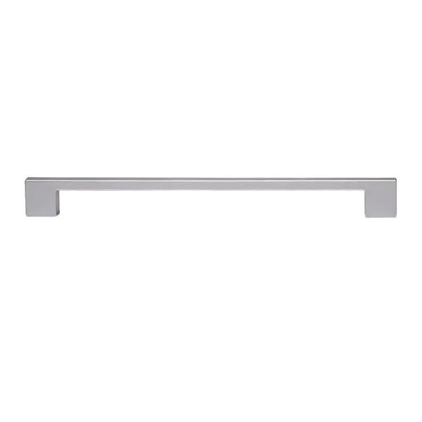 Puxador Barra Quadrada Ideal 256mm Ago Inox Puxador Barra Quadrada Ideal 256mm Plástico Prata Crome