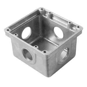 Caixinha de Embutir para Piso 4x4 Baixa Wetzel Caixinha de Embutir para Piso 4x4 Baixa 3/4" em Alumínio Wetzel