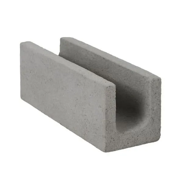 Canaleta de Concreto Vedação 9X19X39cm Estrela Canaleta de Concreto para Vedação 9X19X39cm Cer Estrela