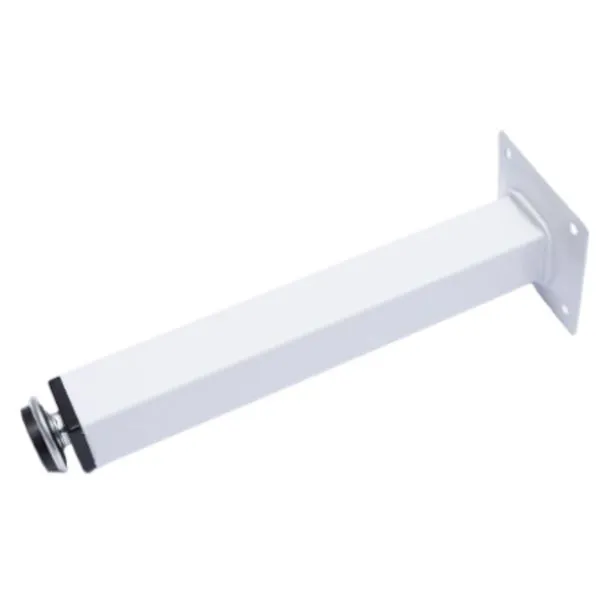 Pé Quadrado para Móveis com Regulagem Branco Jomarkits Pé Quadrado para Móveis com Regulagem 100mm Branco