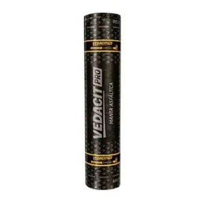 Manta Asfáltica Alumínio Glass Tipo II VPro 3mm 10m Vedacit MANTA ASFALT ALUM GL TPII VPRO 3MM 10M LAJES E TELHADOS