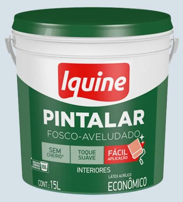 Tinta Econômica Acrílica Fosco Pintalar 15L Iquine Tinta Econômica Acrílica Fosco Pintalar Andorinha 15L Iquine