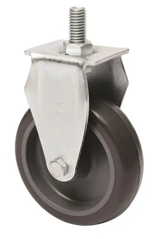 Rodízio Fixo Espiga de Resina Termoplástica Colson Rodízio Fixo Espiga 4" de Resina Termoplástica