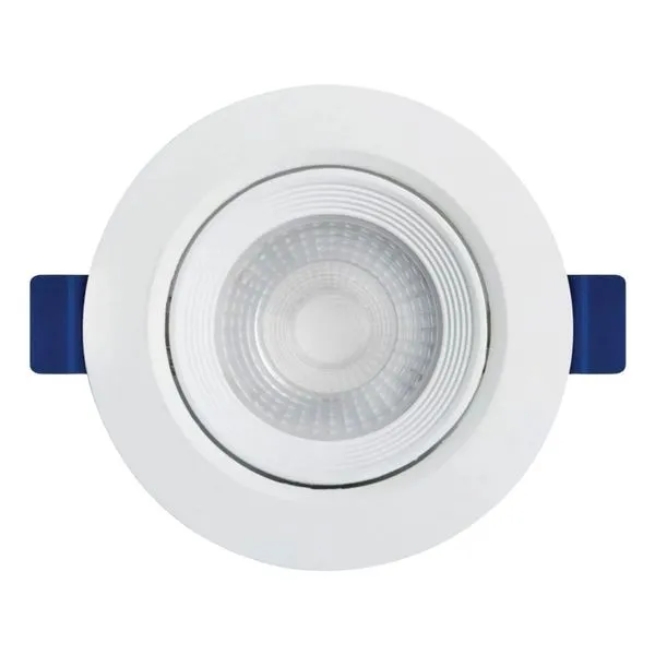 Spot LED de Embutir Eco Redondo Branco 5W Bivolt Black&Decker Spot de Led de Embutir Redondo Branco Eco 5W 350 Lúmens Luz Amarela