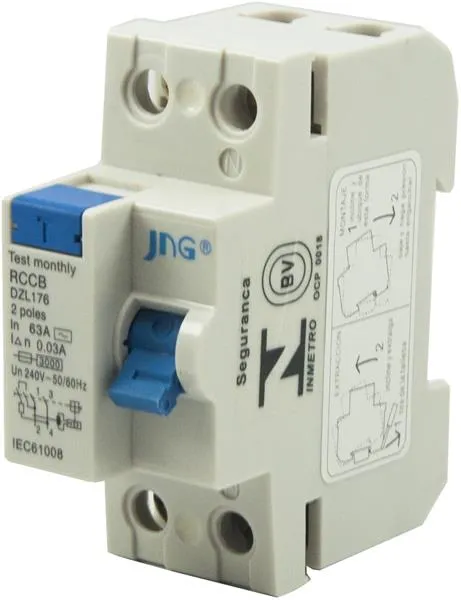 Interruptor Diferencial DR Bipolar 63A FG12 30mA JNG Interruptor Diferencial DR Bipolar 63A 30mA Jng
