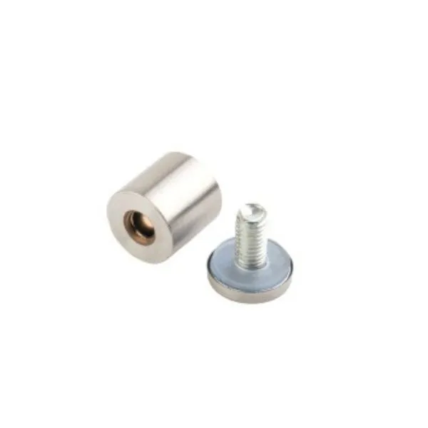 Espaçador para Mesa de Vidro Inox Escovado Máxima Espaçador para Mesa de Vidro 25mmx2,5cm Inox Escovado
