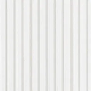 Painel Ripado Poliestireno Ruffino Painel Ripado Poliestireno Branco 12,2cmx2,85m