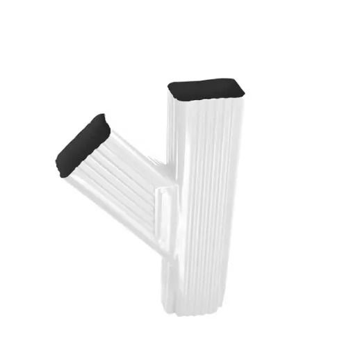 Tubo Descida em Y Alumínio 30 cm BellaCalha Tubo Descida em Y Alumínio Branco 30 cm BellaCalha