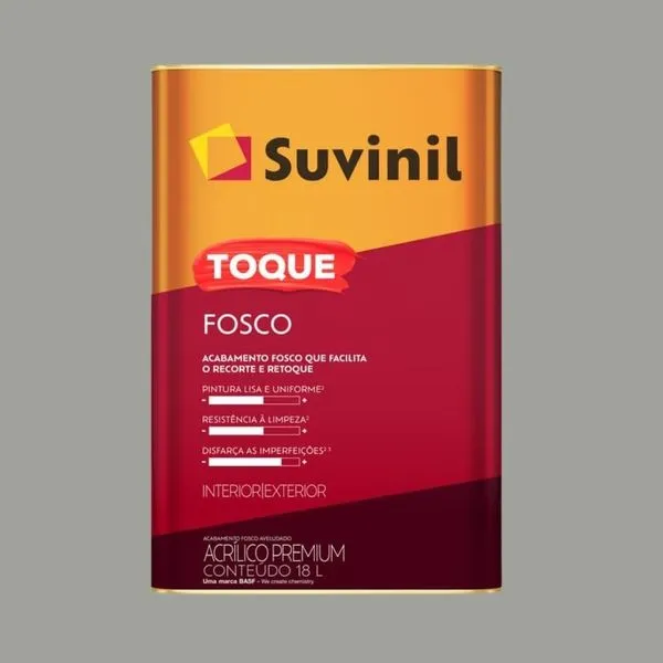 Tinta Premium Acrílica Fosco Toque 18L Suvinil Tinta Premium Acrílica Fosco Toque Elefante 18L Suvinil