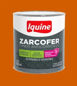 Fundo Anticorrosivo Zarcofer Laranja Iquine Fundo Anticorrosivo Zarcofer Laranja 0,9L Iquine
