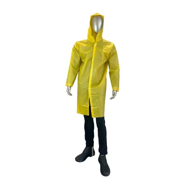 Capa de Chuva Vinil Amarela Brasmo Capa de Chuva Vinil Amarela Tam GG Brasmo