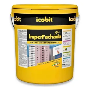 Impermeabilizante Acrílico Elastomérico Imper Fachada 20Kg Icobit IMPERMEABILIZANTE ACR IMPER FACH BR 20KG PARED EXT E FACHAD