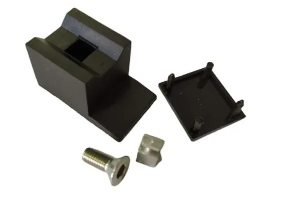 Batedor Inferior com Parafuso para Box Roaplas Batedor Inferior com Parafuso Preto para Box