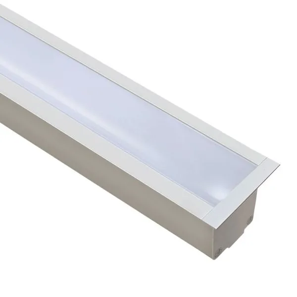 Perfil de Embutir 35mm em Alumínio Fita de LED com 3 Metros Itamonte Perfil de Embutir 35x35mm em Alumínio Branco com 3 Metros