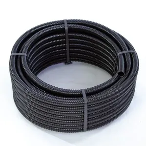 Eletroduto Espiralado Flexível Preto Coflex Eletroduto Espiralado 1" Flex Liso Interno Preto Coflex 25 Metros