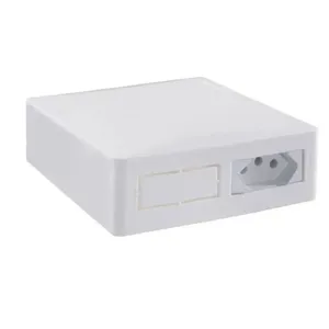 Quadro Proteção Sobrepor Airstop IP40 Disjuntor + Tomada 20A Mondiale Quadro de Proteção Sobrepor Airstop IP40 p/ 1 Disjuntor e Tomada 20A