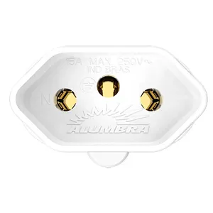 Adaptador Reverso 15A 250V Alumbra Adaptador Reverso 15A 250V Branco