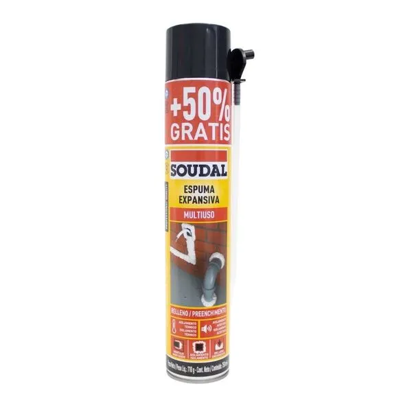 Espuma Expansiva PU 695g / 750ml Soudal