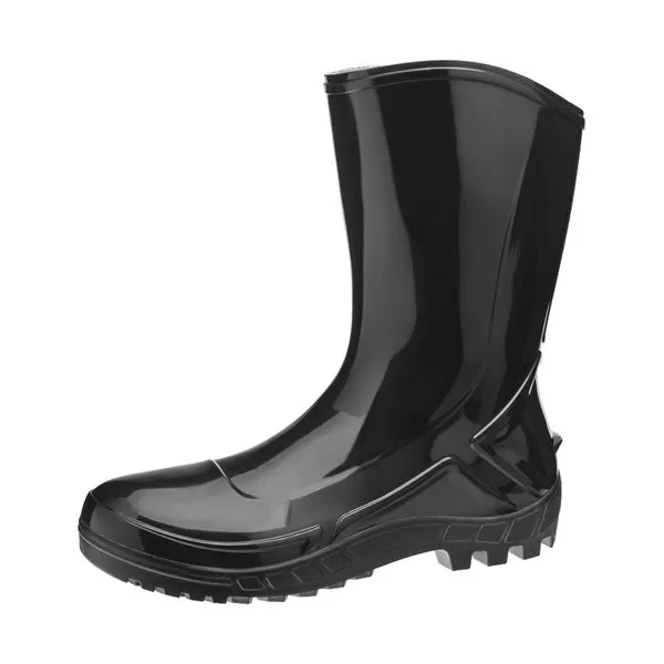 Bota PVC Sem Bico Cano Médio Marluvas Bota PVC Preta sem Bico Cano Médio Ca42291 N45 Vulcaflex