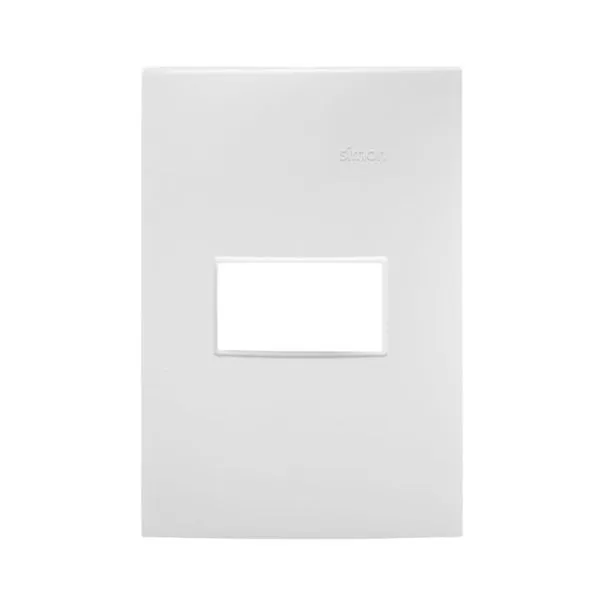 Placa 1 Posto 4x2 com Suporte Line Simon 30 Placa 1 Posto 4x2 com Suporte Branca Simon 30 Line