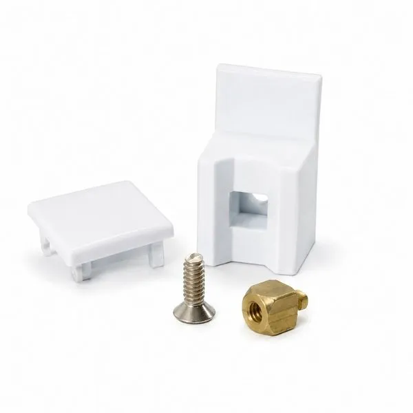 Batedor Inferior com Parafuso para Box Roaplas Batedor Inferior com Parafuso Branco para Box