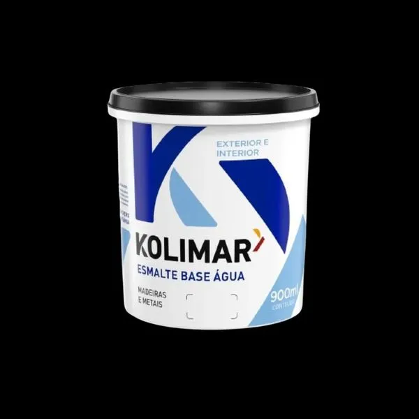 Esmalte Premium Base Água Fosco 0,9L Kolimar Esmalte Premium Base Água Fosco Preto 0,9L Kolimar
