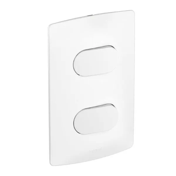 Conjunto 2 Interruptores Simples 4x2 Viva Legrand Conjunto 2 Interruptores Simples 10A/250V 4x2 Branco Viva