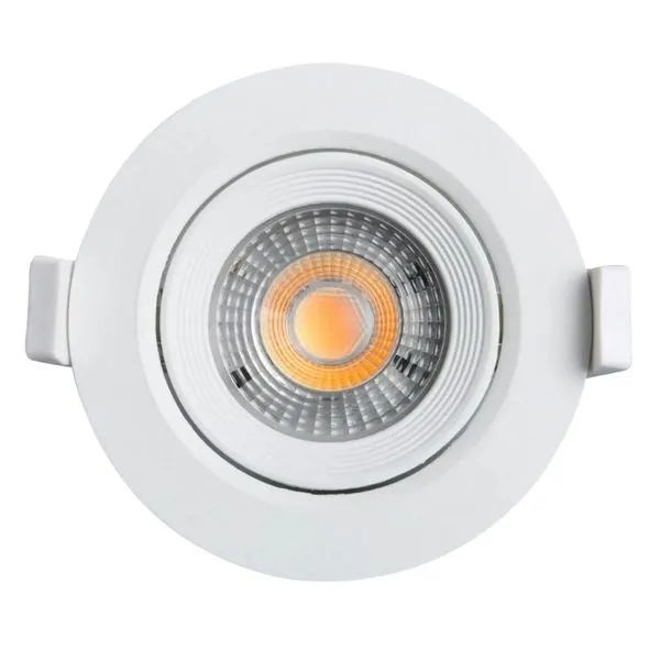 Spot LED de Embutir Eco Redondo Branco 7W Bivolt Black&Decker Spot de Led de Embutir Redondo Branco 7W 500 Lúmens Luz Amarela