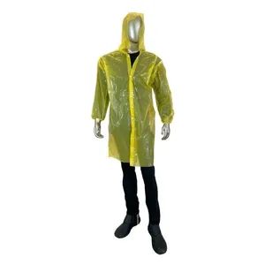 Capa de Chuva Polietileno Amarela Brasmo Capa de Chuva Polietileno Amarela Tam XG Brasmo