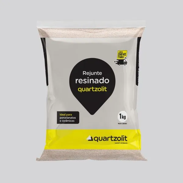 Rejunte Resinado Pro 1kg Quartzolit Rejunte Resinado Pro Cinza Platina 1kg Quartzolit