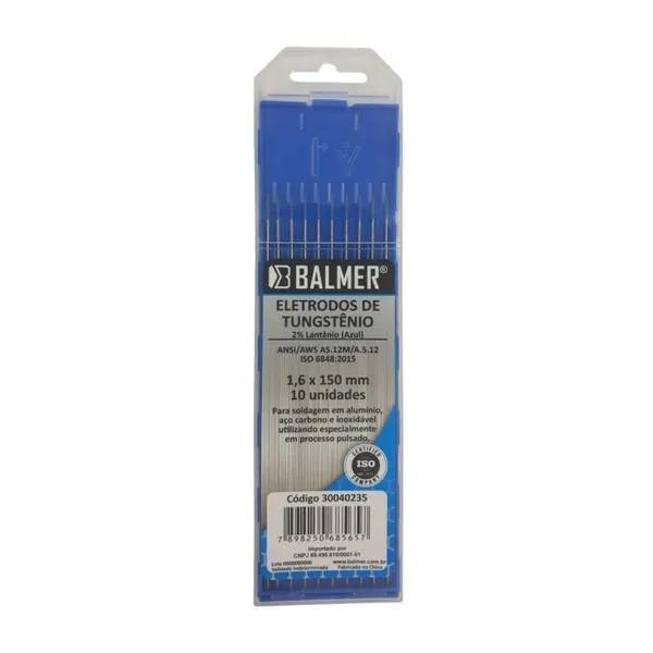 Eletrodo Tungstênio Balmer Eletrodo Tungstênio 1/16" 1,6x150mm Balmer