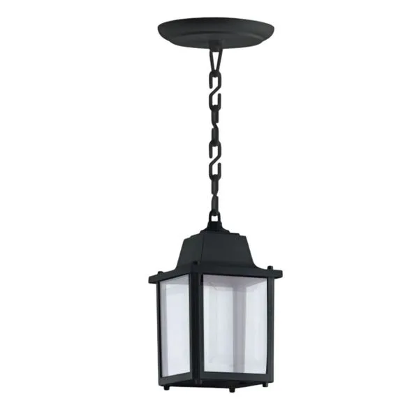 Pendente Vintage Colonial em Termoplástico para 1 Lâmpada E27 Dital Pendente Vintage Colonial em Termoplástico Preto para 1 Lâmpada E27