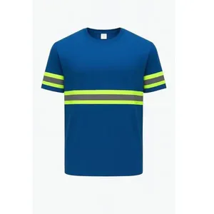 Camiseta Poliéster Manga Curta Refletiva Tockformes Camiseta Manga Curta Poliester Refletiva Azul Tamanho G Tockformes