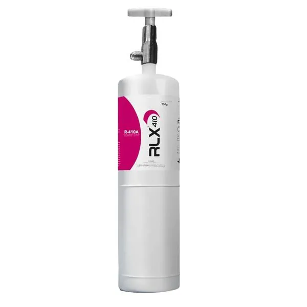Gás Refrigerante R410A Cilindro 750g com Válvula e sem Manopla RLX Gás Refrigerante R410A Cilindro 750g com Válvula e sem Manopla