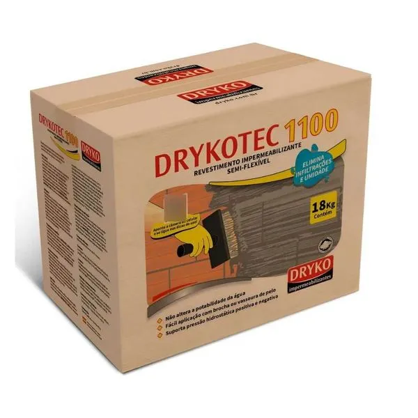 Argamassa Impermeabilizante Semi Flexível Drykotecc 1100 18Kg