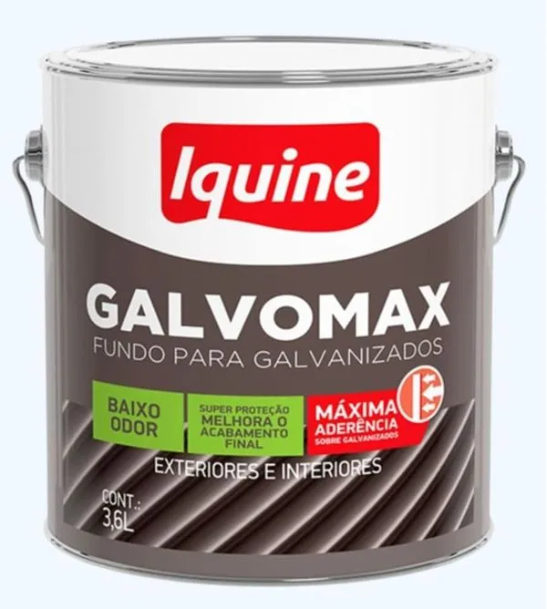 Fundo para Superfícies Galvanizadas Galvomax Iquine Fundo para Galvanizados Galvomax Branco 3,6L Iquine